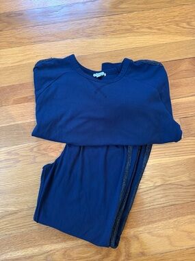 Crewcuts Girls 2 Pc Set Size 10 Navy Athleisure Outfit | Sparkle Stripe Top Pant